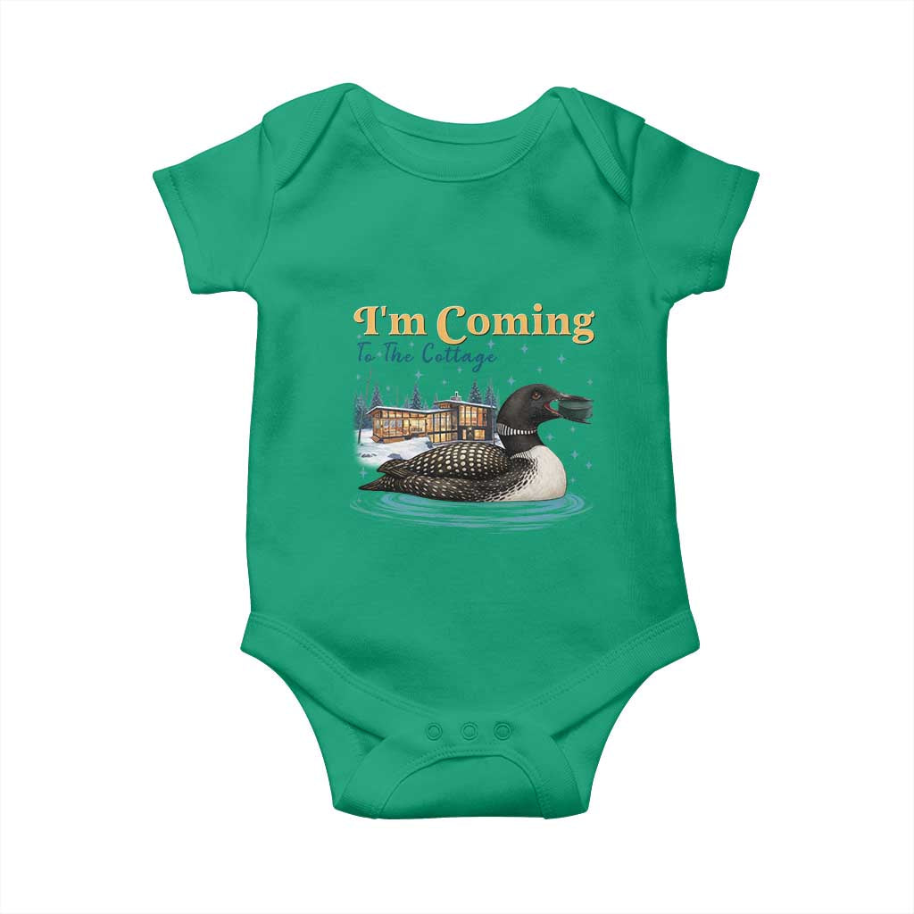 I Am Coming To The Cottage Baby Onesie Stupid Canadian Wolf Bird TS14 Irish Green Print Your Wear