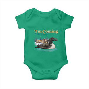 I Am Coming To The Cottage Baby Onesie Stupid Canadian Wolf Bird TS14 Irish Green Print Your Wear