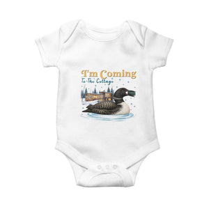 I Am Coming To The Cottage Baby Onesie Stupid Canadian Wolf Bird TS14 White Print Your Wear