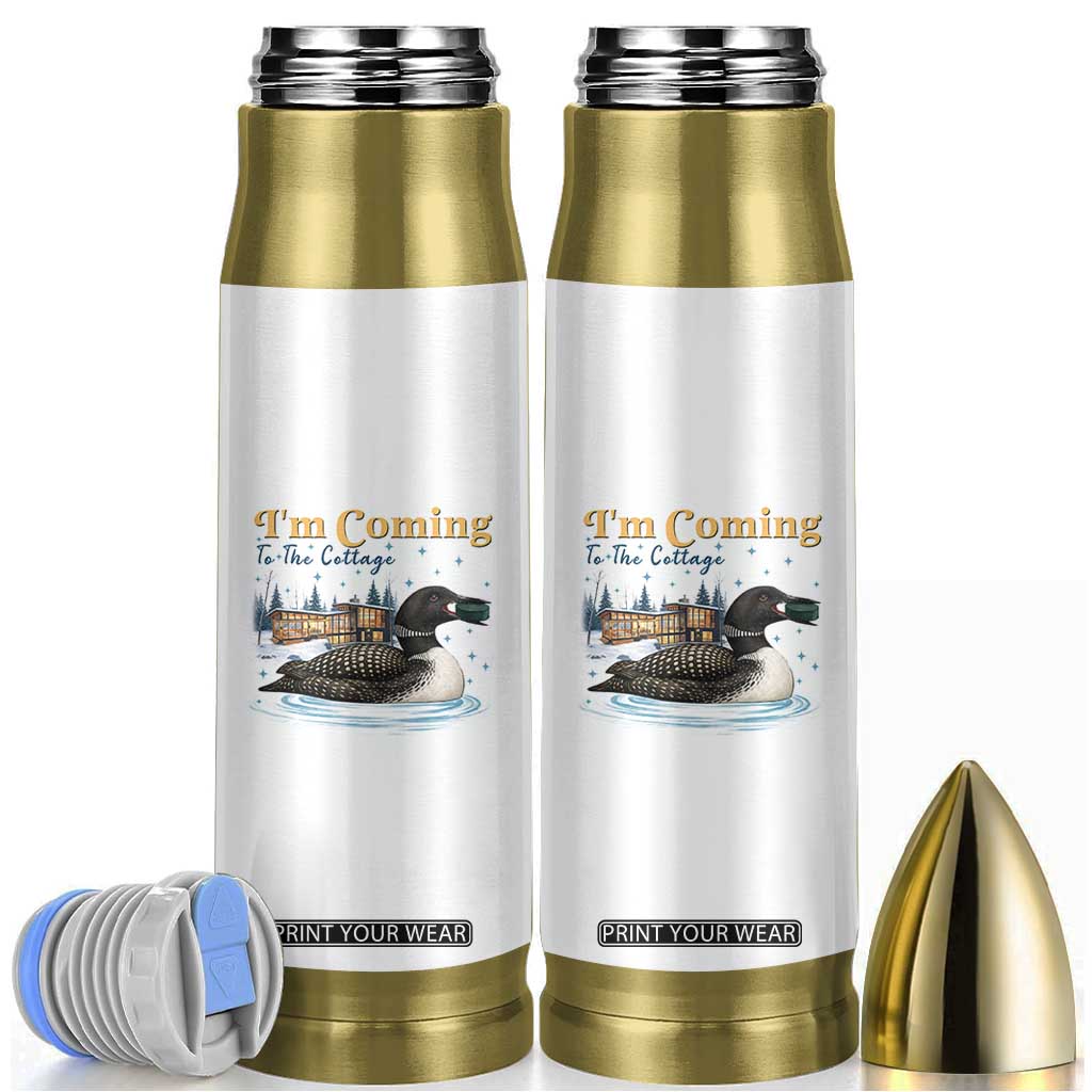I Am Coming To The Cottage Bullet Tumbler Stupid Canadian Wolf Bird TS14 White Print Your Wear