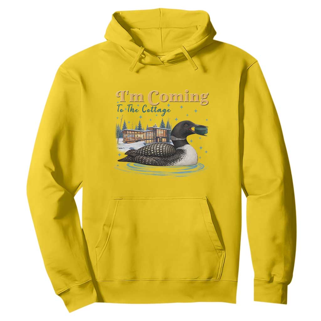 I Am Coming To The Cottage Hoodie Stupid Canadian Wolf Bird TS14 Daisy Print Your Wear