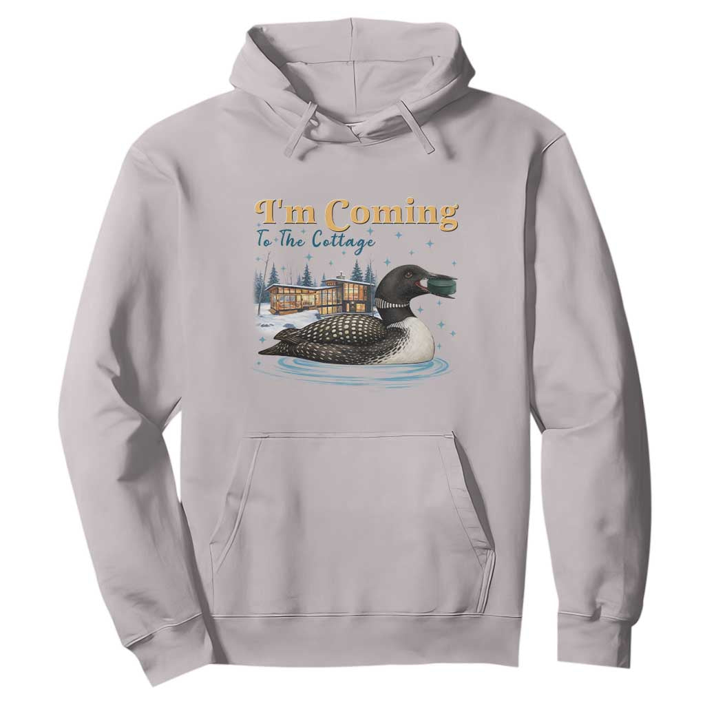I Am Coming To The Cottage Hoodie Stupid Canadian Wolf Bird TS14 Ice Gray Print Your Wear