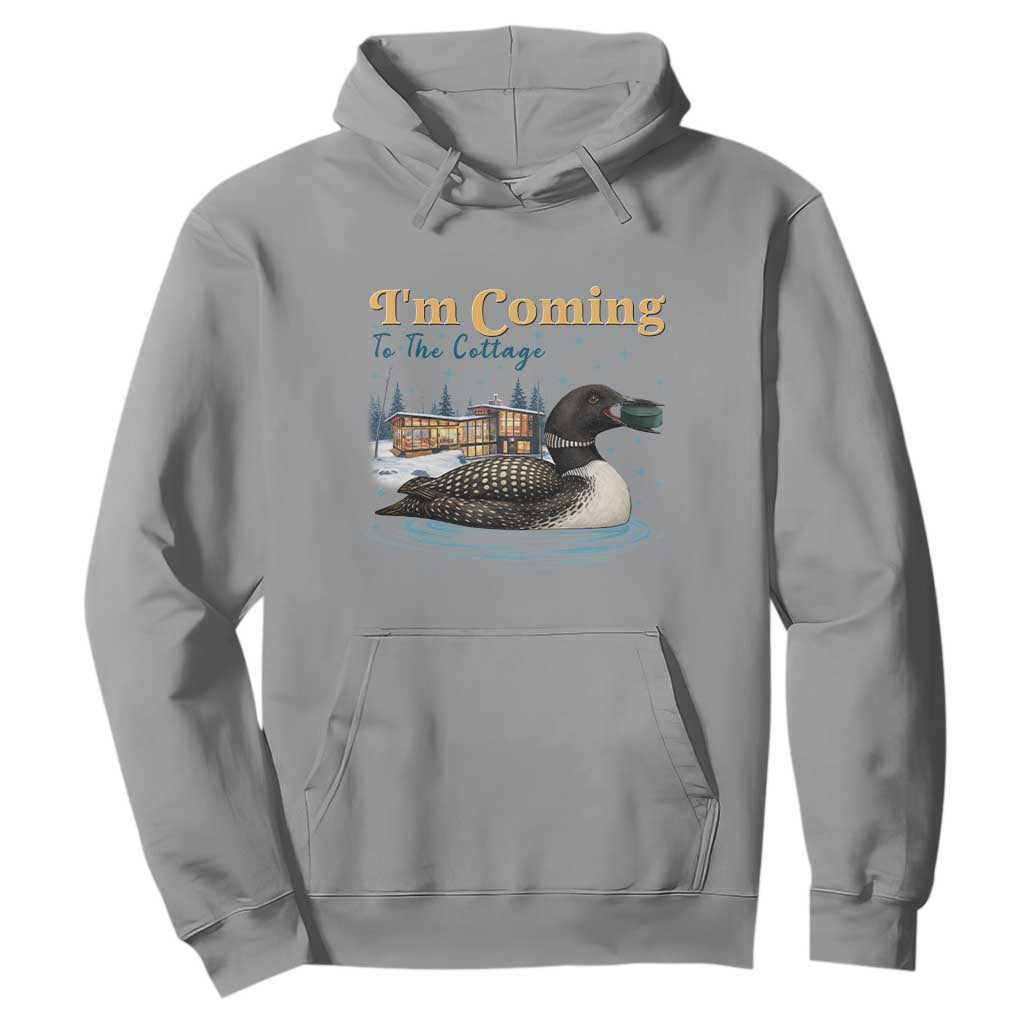 I Am Coming To The Cottage Hoodie Stupid Canadian Wolf Bird TS14 Sport Gray Print Your Wear
