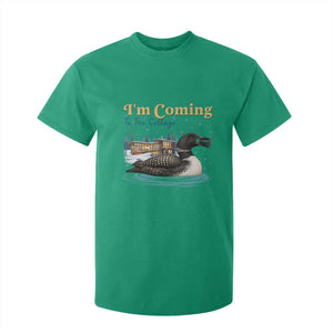 I Am Coming To The Cottage T Shirt For Kid Stupid Canadian Wolf Bird TS14 Irish Green Print Your Wear