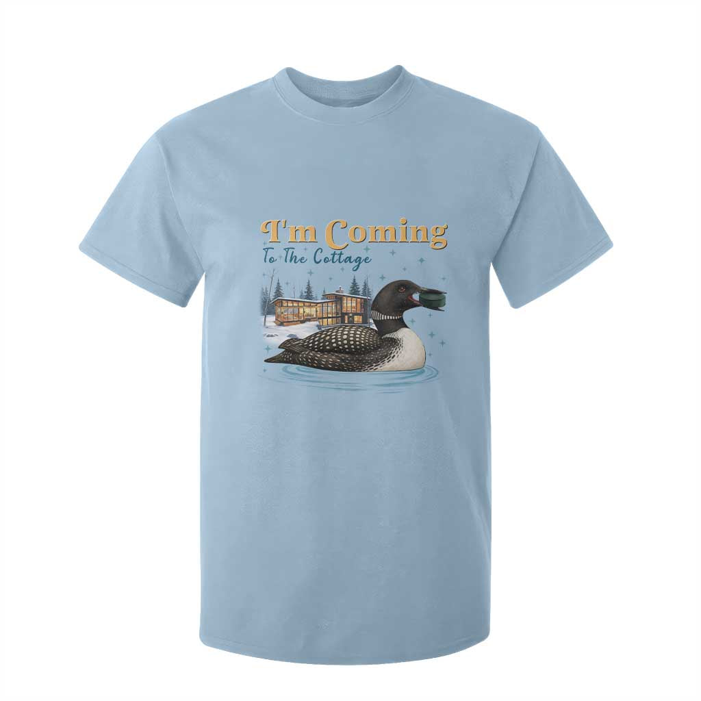 I Am Coming To The Cottage T Shirt For Kid Stupid Canadian Wolf Bird TS14 Light Blue Print Your Wear