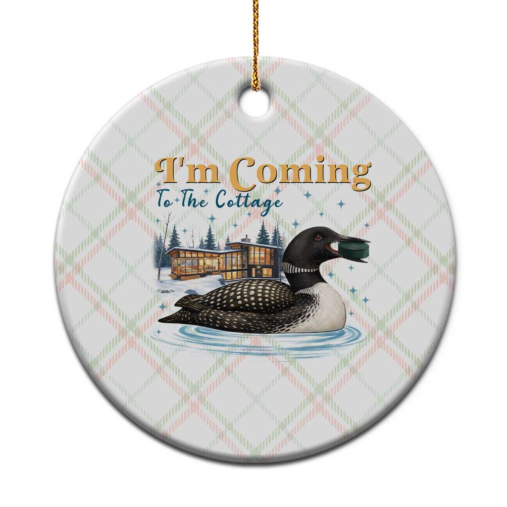 I Am Coming To The Cottage Ceramic Ornament Stupid Canadian Wolf Bird TS14 1pc Christmas Plaid Print Your Wear