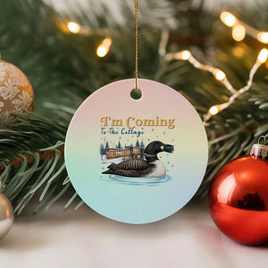 I Am Coming To The Cottage Ceramic Ornament Stupid Canadian Wolf Bird TS14 1pc Pastel Print Your Wear