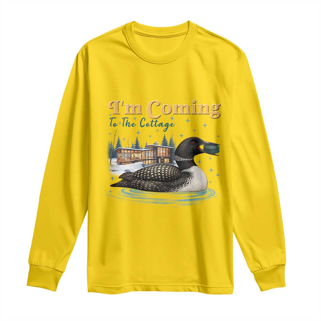 I Am Coming To The Cottage Long Sleeve Shirt Stupid Canadian Wolf Bird TS14 Daisy Print Your Wear