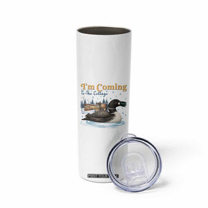 I Am Coming To The Cottage Skinny Tumbler Stupid Canadian Wolf Bird TS14 Print Your Wear