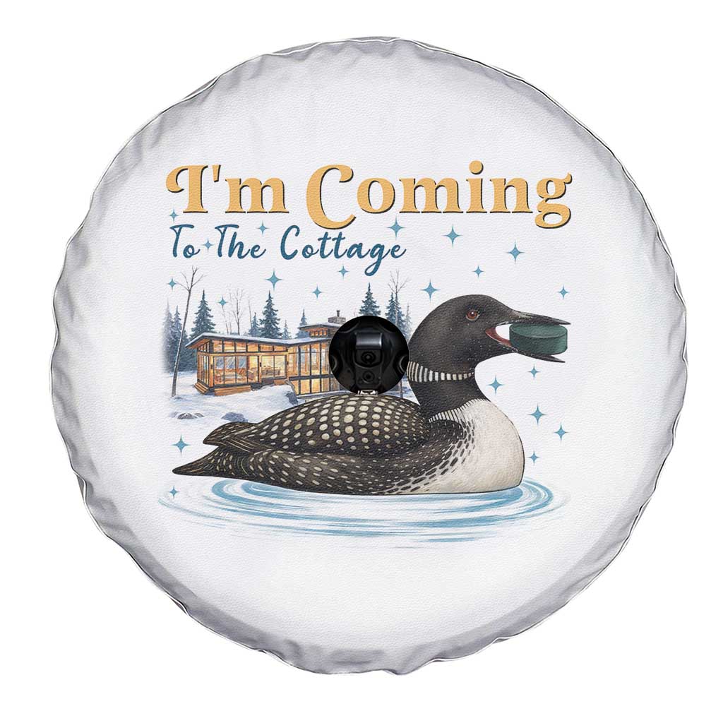 I Am Coming To The Cottage Spare Tire Cover Stupid Canadian Wolf Bird TS14 Print Your Wear