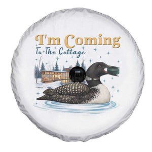 I Am Coming To The Cottage Spare Tire Cover Stupid Canadian Wolf Bird TS14 Print Your Wear