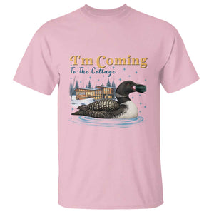 I Am Coming To The Cottage T Shirt Stupid Canadian Wolf Bird TS14 Light Pink Print Your Wear
