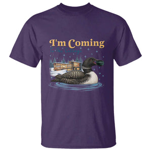 I Am Coming To The Cottage T Shirt Stupid Canadian Wolf Bird TS14 Purple Print Your Wear