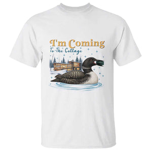 I Am Coming To The Cottage T Shirt Stupid Canadian Wolf Bird TS14 White Print Your Wear