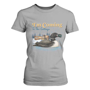 I Am Coming To The Cottage T Shirt For Women Stupid Canadian Wolf Bird TS14 Sport Gray Print Your Wear