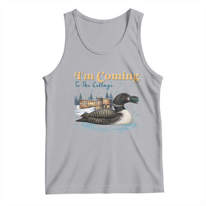 I Am Coming To The Cottage Tank Top Stupid Canadian Wolf Bird TS14 Athletic Heather Print Your Wear