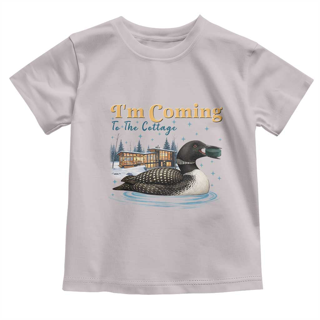 I Am Coming To The Cottage Toddler T Shirt Stupid Canadian Wolf Bird TS14 Ice Gray Print Your Wear