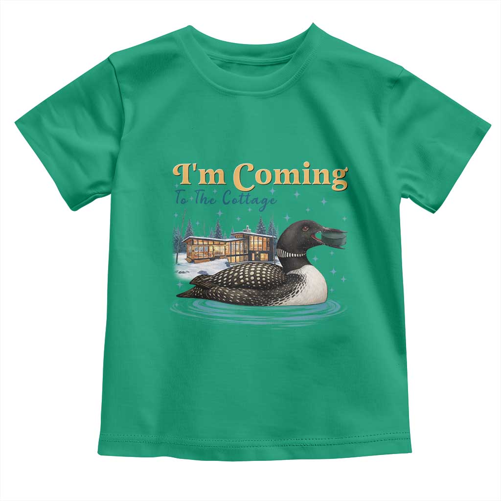 I Am Coming To The Cottage Toddler T Shirt Stupid Canadian Wolf Bird TS14 Irish Green Print Your Wear