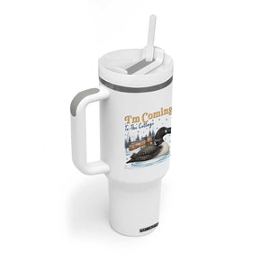 I Am Coming To The Cottage Tumbler With Handle Stupid Canadian Wolf Bird TS14 Print Your Wear