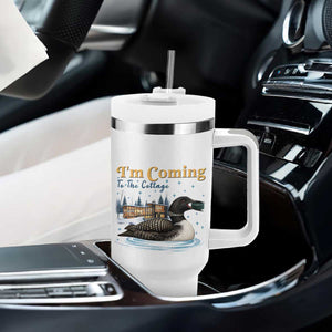I Am Coming To The Cottage Tumbler With Handle Stupid Canadian Wolf Bird TS14 Print Your Wear