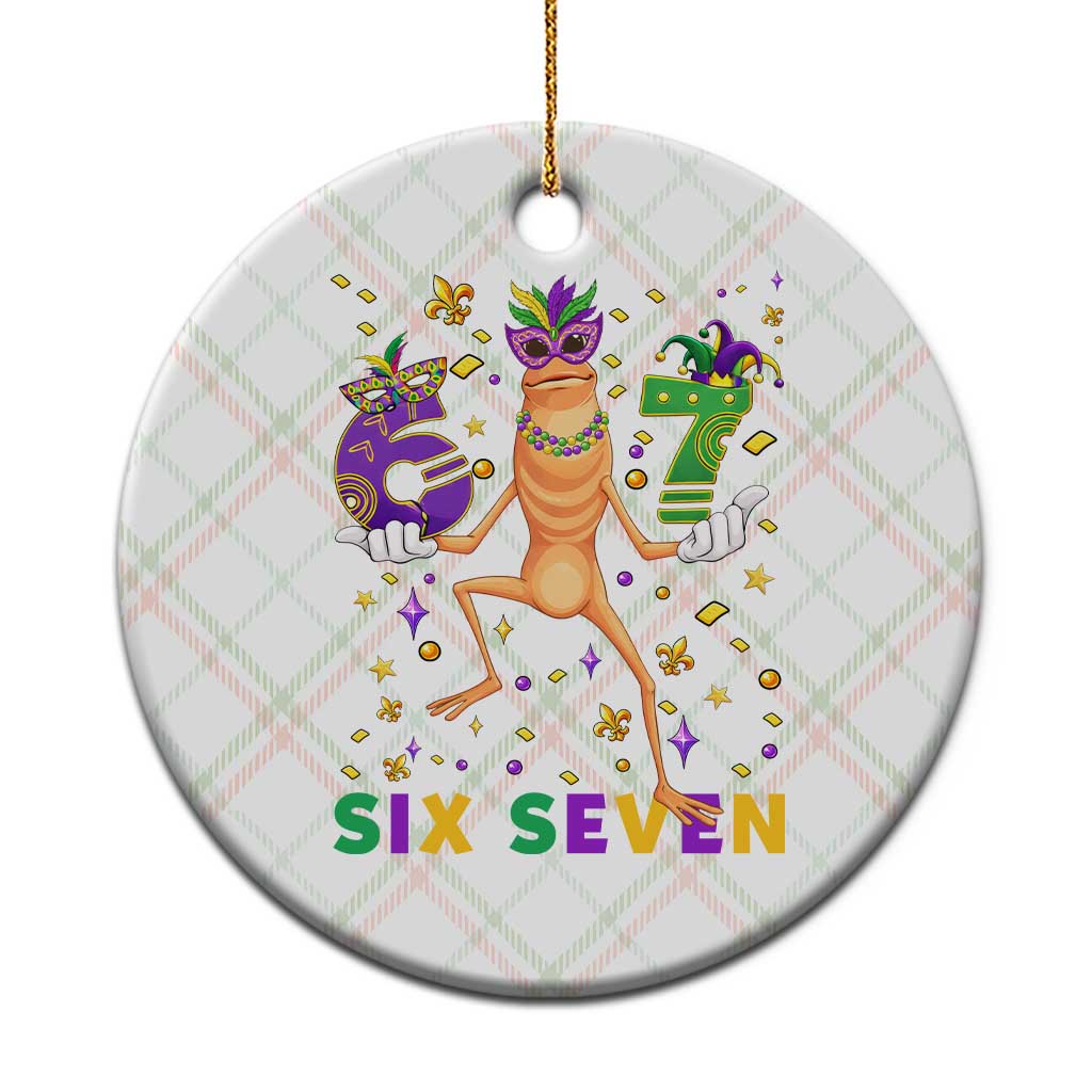 67 Mardi Gras Ceramic Ornament Marcus The Worm Carnival Trendy Meme TS14 1pc Christmas Plaid Print Your Wear