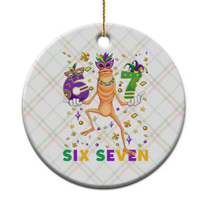 67 Mardi Gras Ceramic Ornament Marcus The Worm Carnival Trendy Meme TS14 1pc Christmas Plaid Print Your Wear