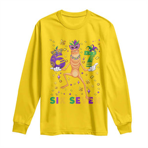 67 Mardi Gras Long Sleeve Shirt Marcus The Worm Carnival Trendy Meme TS14 Daisy Print Your Wear