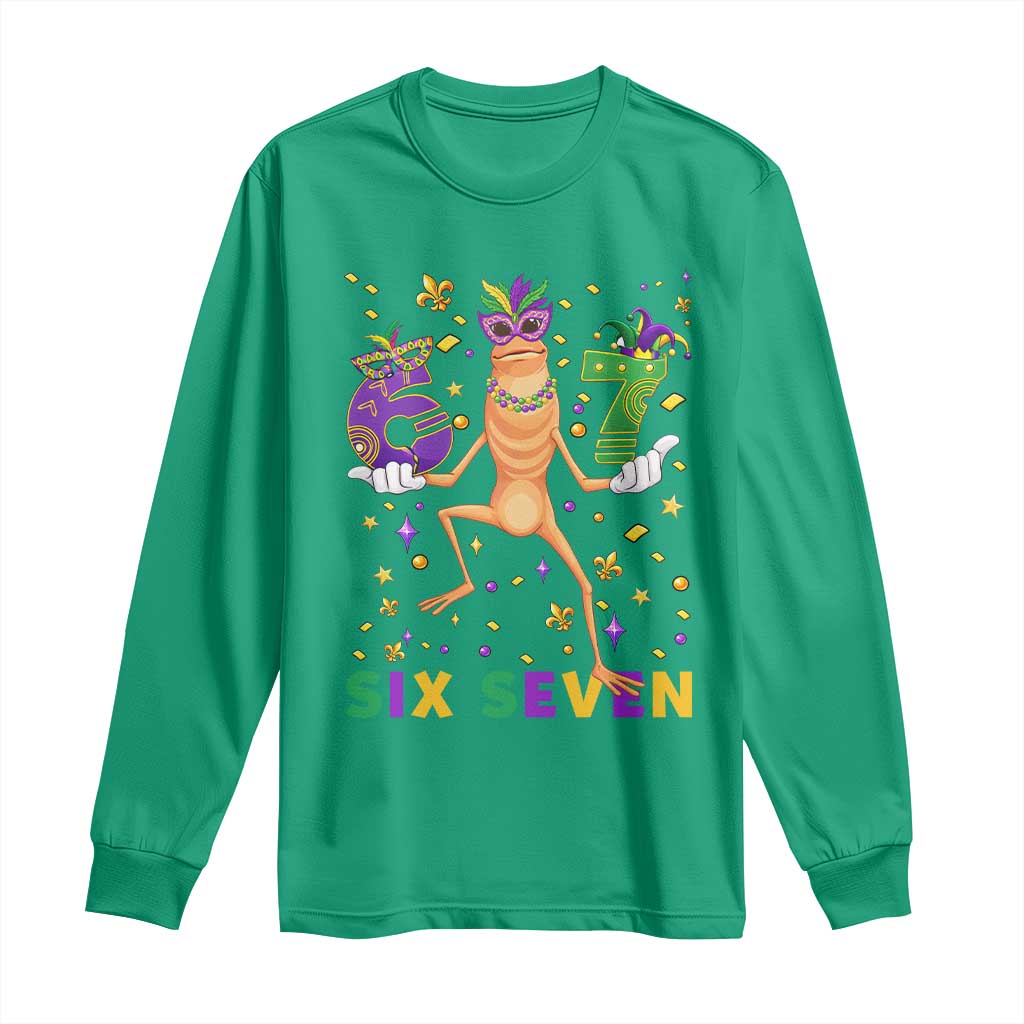 67 Mardi Gras Long Sleeve Shirt Marcus The Worm Carnival Trendy Meme TS14 Irish Green Print Your Wear