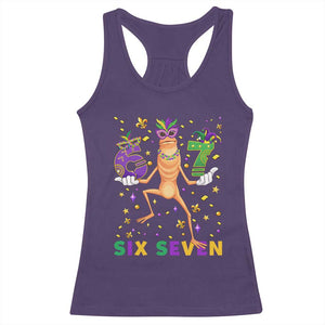 67 Mardi Gras Racerback Tank Top Marcus The Worm Carnival Trendy Meme TS14 Purple Print Your Wear