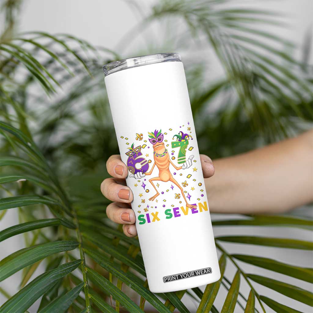 67 Mardi Gras Skinny Tumbler Marcus The Worm Carnival Trendy Meme TS14 Print Your Wear