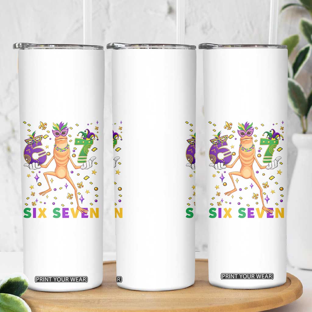 67 Mardi Gras Skinny Tumbler Marcus The Worm Carnival Trendy Meme TS14 Print Your Wear