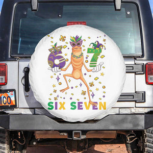 67 Mardi Gras Spare Tire Cover Marcus The Worm Carnival Trendy Meme TS14 No hole White Print Your Wear
