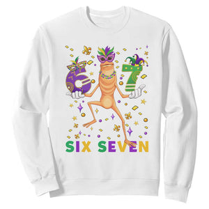 67 Mardi Gras Sweatshirt Marcus The Worm Carnival Trendy Meme TS14 White Print Your Wear