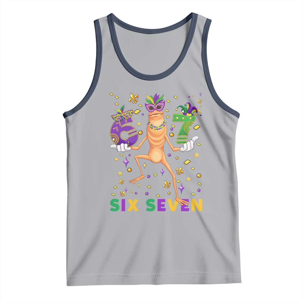 67 Mardi Gras Tank Top Marcus The Worm Carnival Trendy Meme TS14 Athletic Heather Navy Print Your Wear