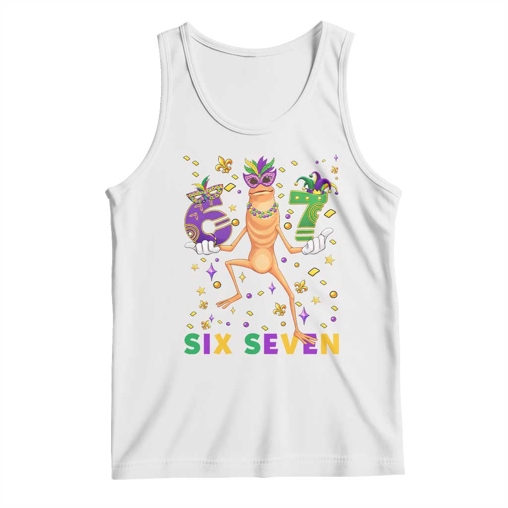 67 Mardi Gras Tank Top Marcus The Worm Carnival Trendy Meme TS14 White Print Your Wear