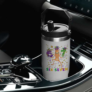 67 Mardi Gras Flip Straw Tumbler Marcus The Worm Carnival Trendy Meme TS14 Print Your Wear