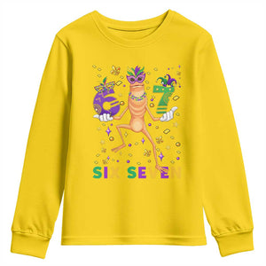67 Mardi Gras Youth Sweatshirt Marcus The Worm Carnival Trendy Meme TS14 Daisy Print Your Wear
