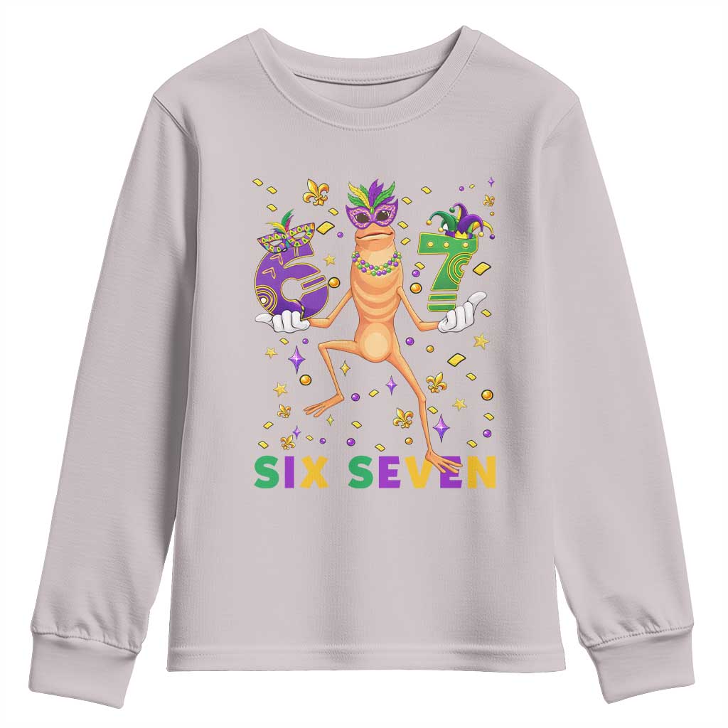 67 Mardi Gras Youth Sweatshirt Marcus The Worm Carnival Trendy Meme TS14 Ice Gray Print Your Wear