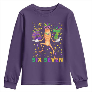 67 Mardi Gras Youth Sweatshirt Marcus The Worm Carnival Trendy Meme TS14 Purple Print Your Wear