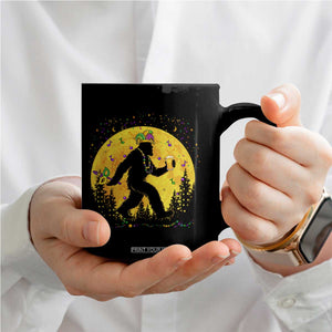 Mardi Gras Bigfoot Coffee Mug Funny Sasquatch Carnival Trendy Meme TS14 Print Your Wear
