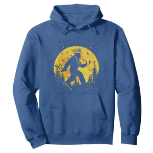 Mardi Gras Bigfoot Hoodie Funny Sasquatch Carnival Trendy Meme TS14 Royal Blue Print Your Wear