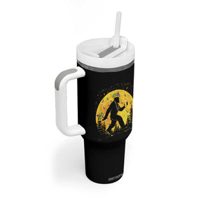 Mardi Gras Bigfoot Tumbler With Handle Funny Sasquatch Carnival Trendy Meme TS14 Print Your Wear
