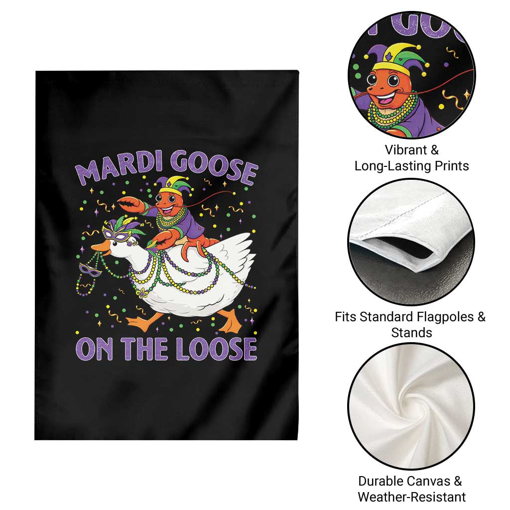 Funny Mardi Gras Garden Flag Goose Crawfish Carnival Trendy Meme TS14 Print Your Wear