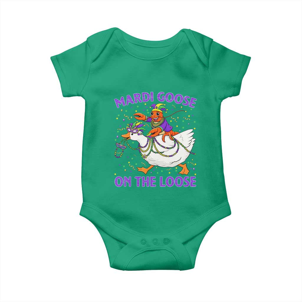 Funny Mardi Gras Baby Onesie Goose Crawfish Carnival Trendy Meme TS14 Irish Green Print Your Wear