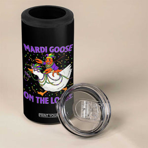 Funny Mardi Gras 4 in 1 Can Cooler Tumbler Goose Crawfish Carnival Trendy Meme TS14 Print Your Wear