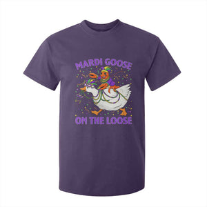 Funny Mardi Gras T Shirt For Kid Goose Crawfish Carnival Trendy Meme TS14 Purple Print Your Wear