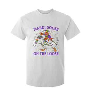 Funny Mardi Gras T Shirt For Kid Goose Crawfish Carnival Trendy Meme TS14 White Print Your Wear