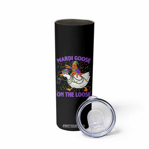 Funny Mardi Gras Skinny Tumbler Goose Crawfish Carnival Trendy Meme TS14 Print Your Wear