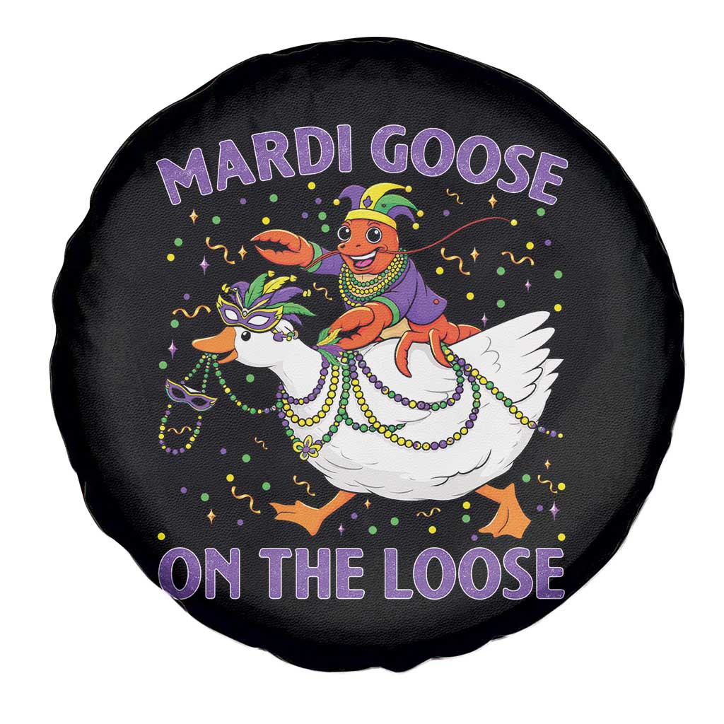 Funny Mardi Gras Spare Tire Cover Goose Crawfish Carnival Trendy Meme TS14 Print Your Wear