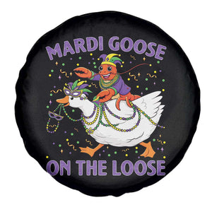 Funny Mardi Gras Spare Tire Cover Goose Crawfish Carnival Trendy Meme TS14 Print Your Wear